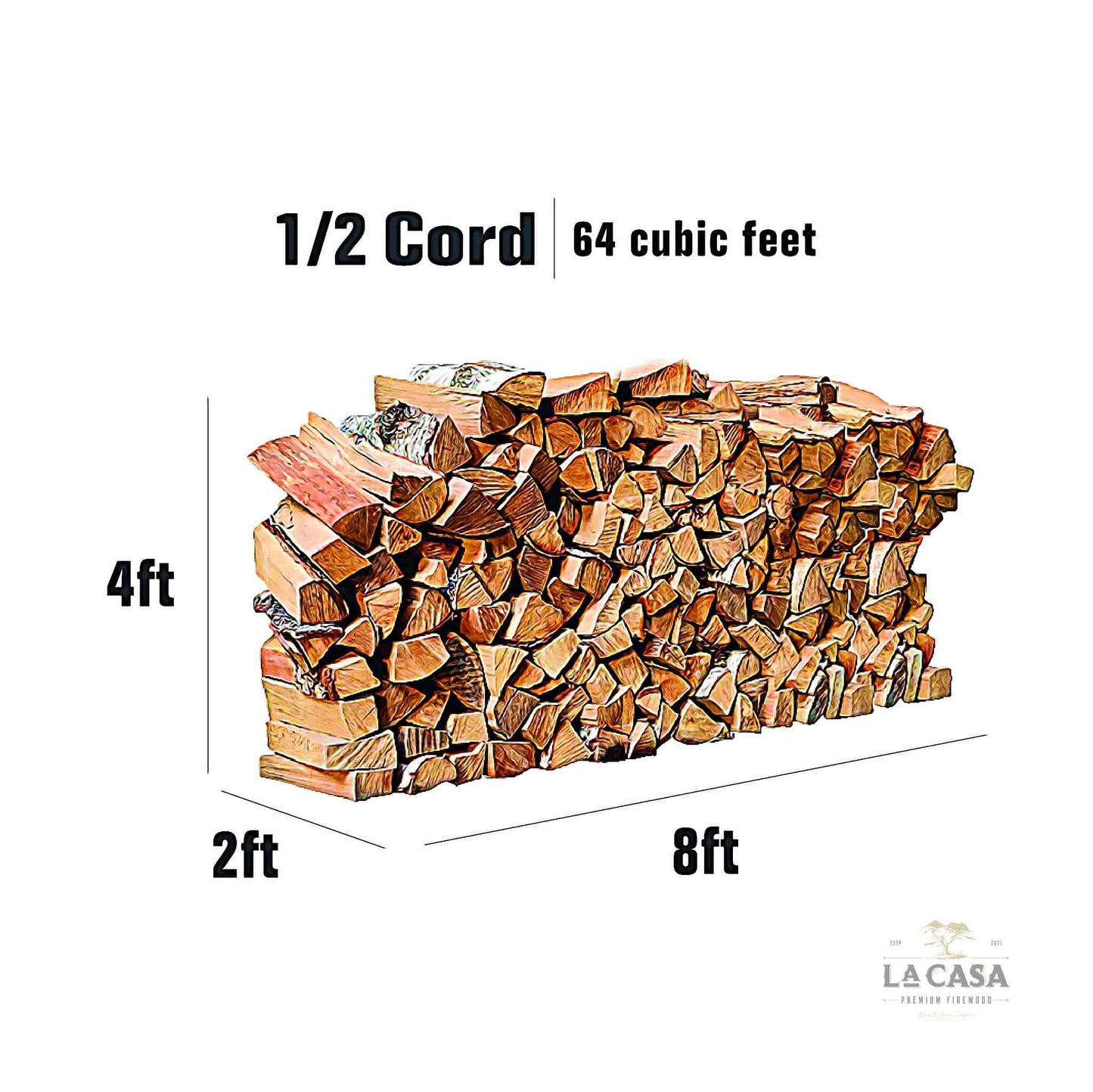 Customers' Favorite Firewood: 1/2 Cord Mix