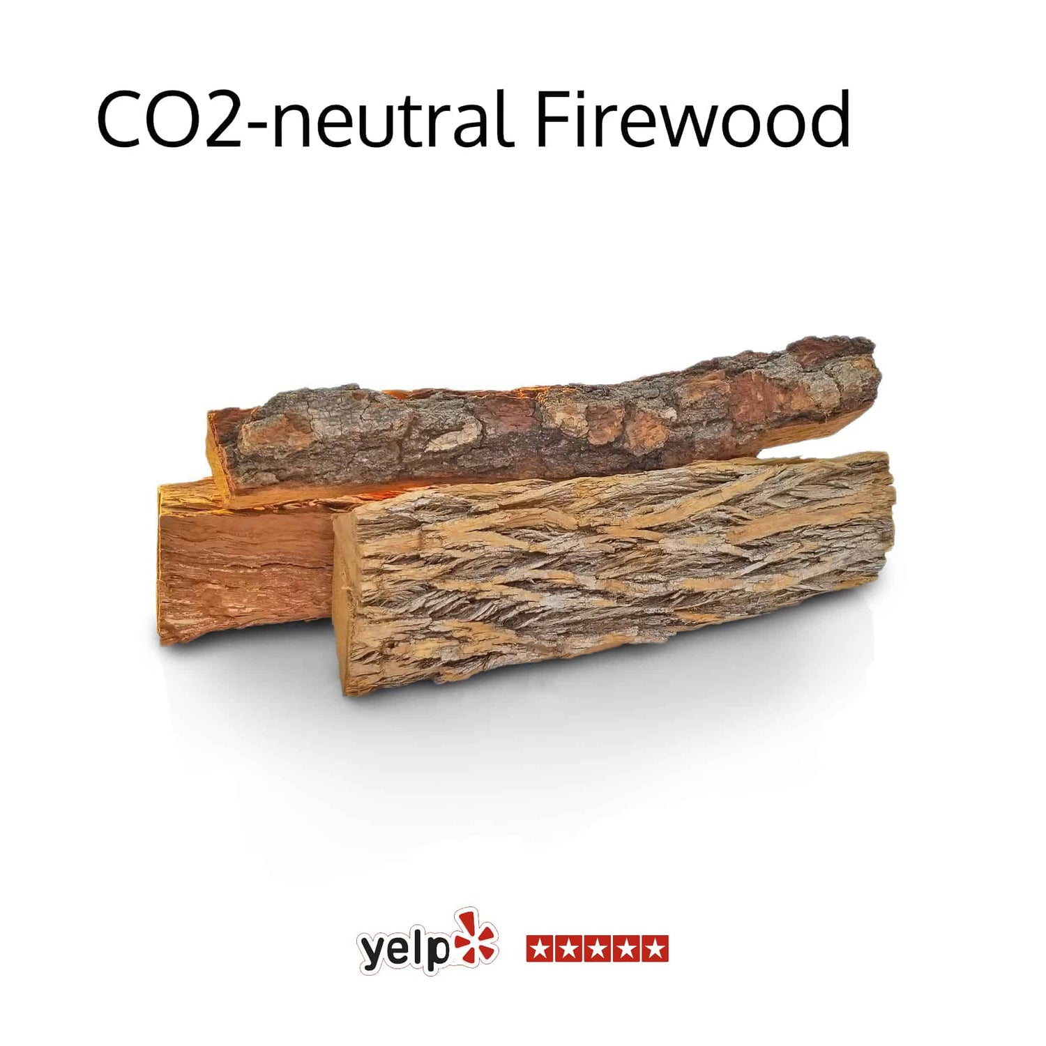 All our firewood is climate-neutral, CO2-neutral, carbon-neutral. And really well seasoned - guaranteed!